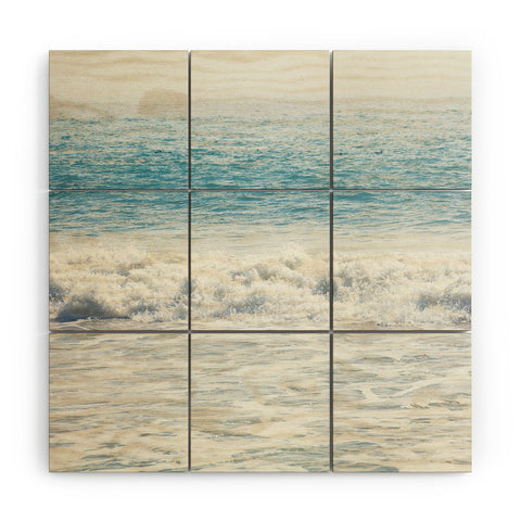Catherine McDonald Malibu Waves Wood Wall Mural