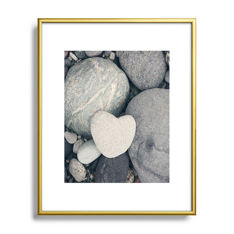 Catherine McDonald My Heart Shaped Rock Metal Framed Art Print
