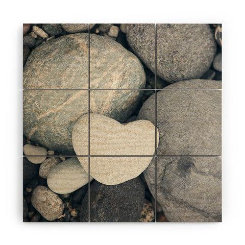 Catherine McDonald My Heart Shaped Rock Wood Wall Mural