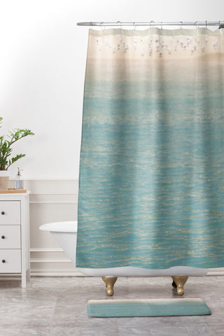 Catherine McDonald Ombre Paradise Shower Curtain And Mat