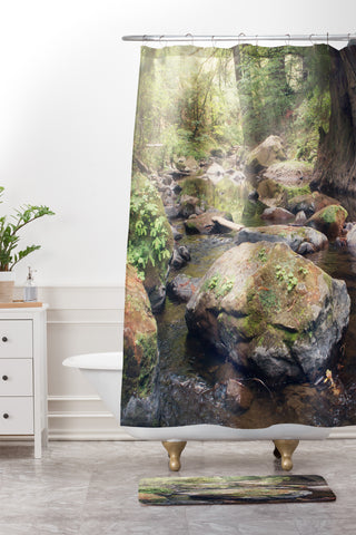 Catherine McDonald Pescadero Creek Shower Curtain And Mat