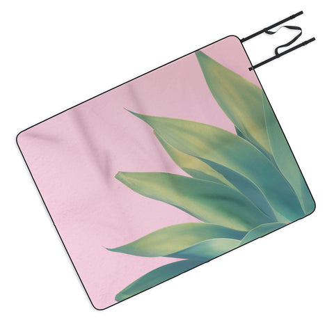 Catherine McDonald Pink Agave Picnic Blanket
