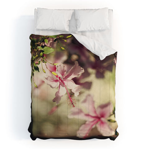Catherine McDonald Pink Hibiscus Comforter