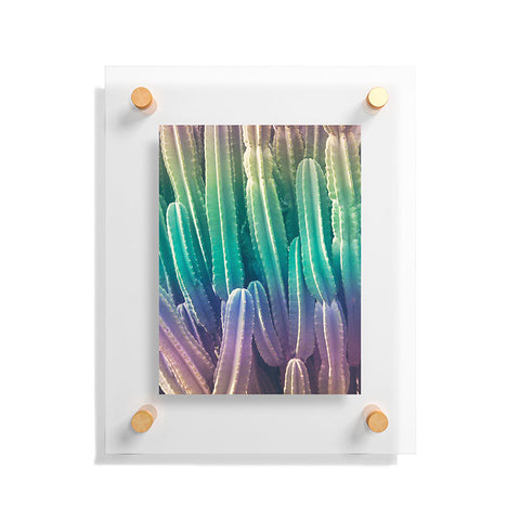 Catherine McDonald Rainbow Cactus Floating Acrylic Print