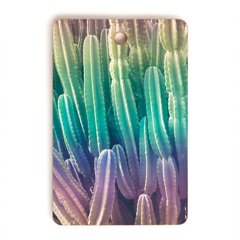 Catherine McDonald Rainbow Cactus Cutting Board Rectangle