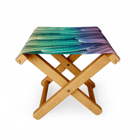 Catherine McDonald Rainbow Cactus Folding Stool