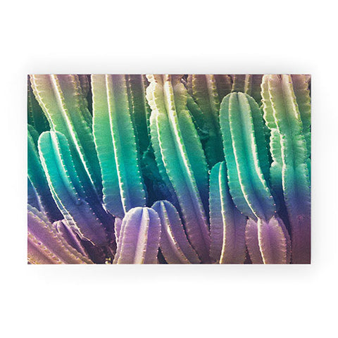 Catherine McDonald Rainbow Cactus Welcome Mat