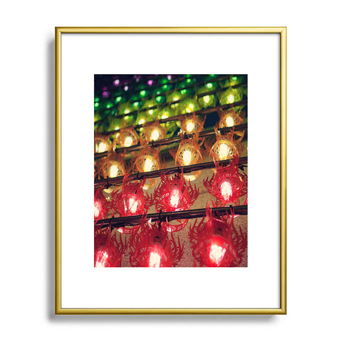 Catherine McDonald Rainbow Lanterns Metal Framed Art Print