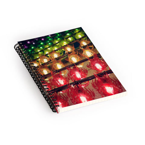 Catherine McDonald Rainbow Lanterns Spiral Notebook