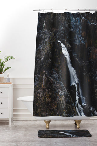 Catherine McDonald Rainforest Waterfall Shower Curtain And Mat