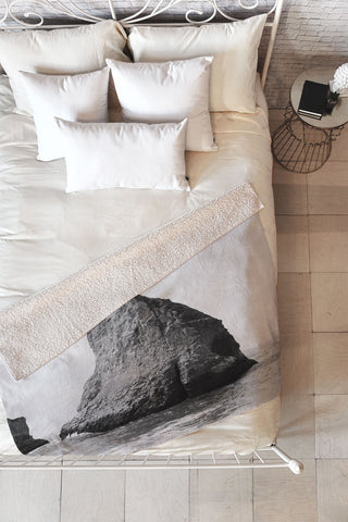 Catherine McDonald ROADTRIP PACIFIC COAST HIGHWAY Fleece Throw Blanket