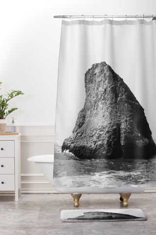 Catherine McDonald ROADTRIP PACIFIC COAST HIGHWAY Shower Curtain And Mat