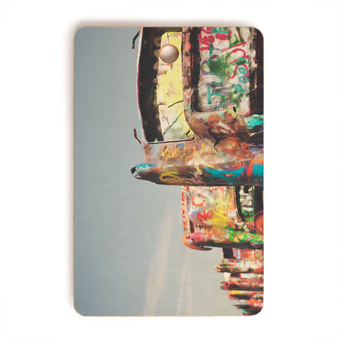 Catherine McDonald ROUTE 66 CADILLACS Cutting Board Rectangle