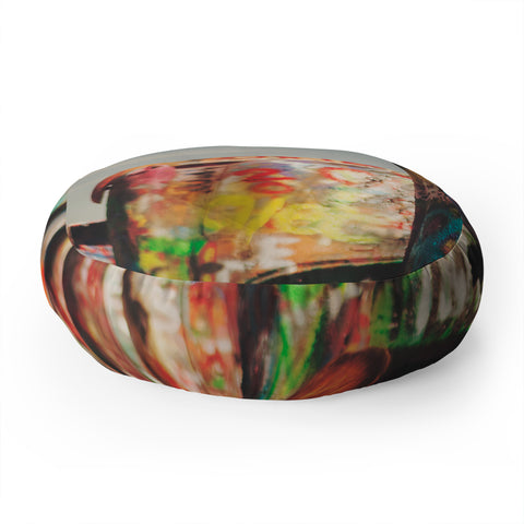 Catherine McDonald ROUTE 66 CADILLACS Floor Pillow Round