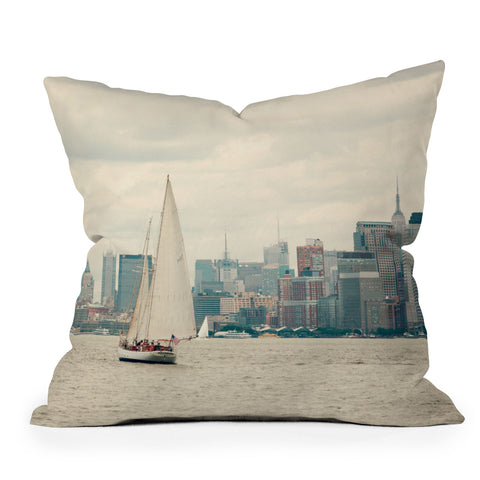 Catherine McDonald Sail NYC Throw Pillow