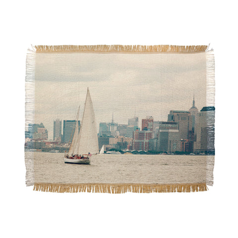 Catherine McDonald Sail NYC Throw Blanket