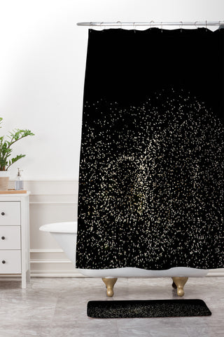 Catherine McDonald Sky Glitter Shower Curtain And Mat