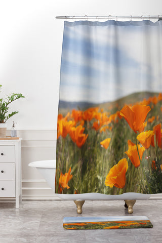 Catherine McDonald Somewhere you feel free Shower Curtain And Mat