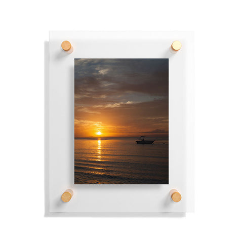 Catherine McDonald South Pacific Sunset Floating Acrylic Print