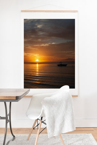 Catherine McDonald South Pacific Sunset Art Print And Hanger