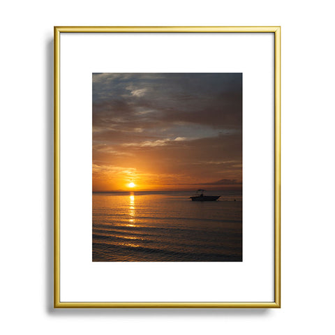 Catherine McDonald South Pacific Sunset Metal Framed Art Print