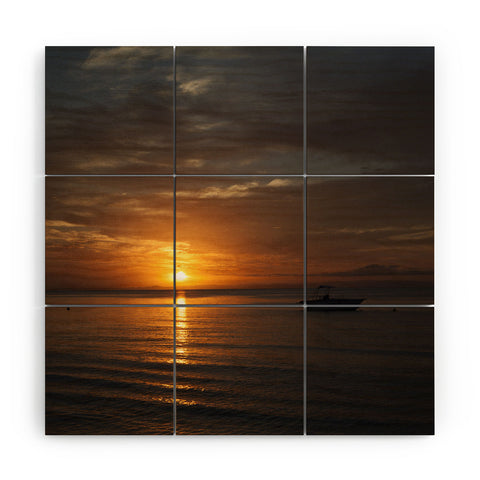 Catherine McDonald South Pacific Sunset Wood Wall Mural