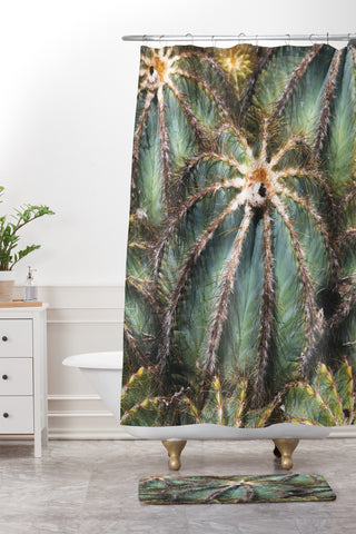 Catherine McDonald Southwest Cactus Shower Curtain And Mat