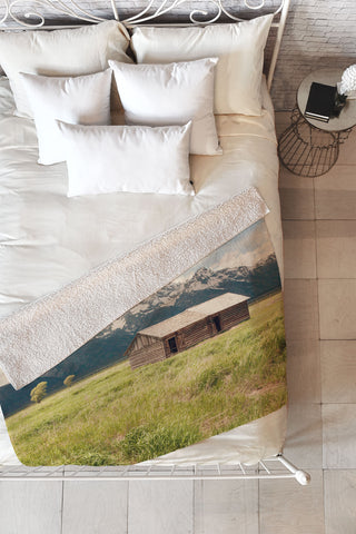 Catherine McDonald Summer In The Tetons Fleece Throw Blanket