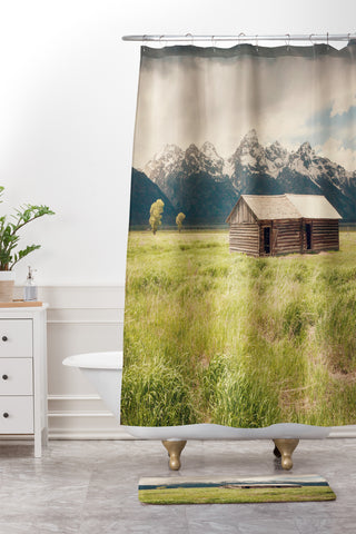 Catherine McDonald Summer In The Tetons Shower Curtain And Mat