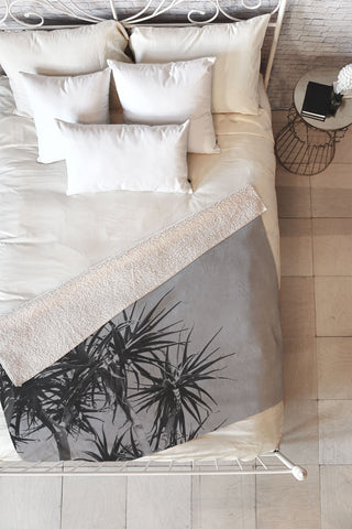 Catherine McDonald Tree Aloe Fleece Throw Blanket