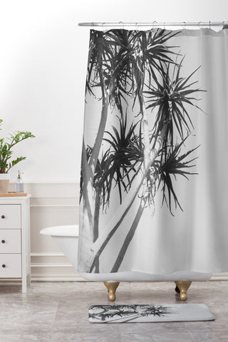 Catherine McDonald Tree Aloe Shower Curtain And Mat