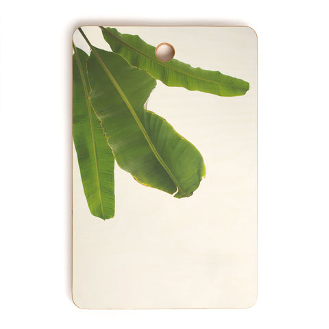 Catherine McDonald Tropical Banana Leaves Cutting Board Rectangle