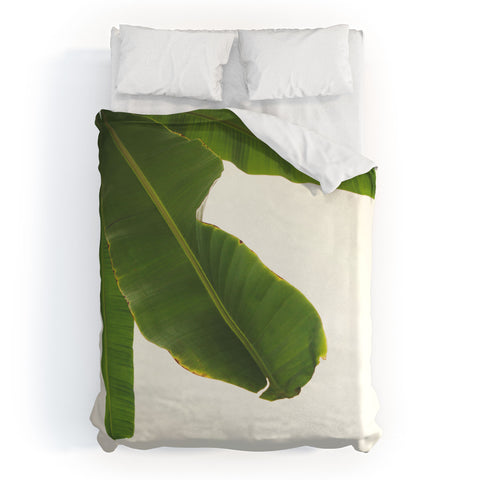 Catherine McDonald Tropical Banana Leaves Duvet Cover
