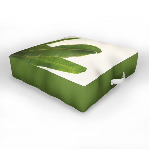 Catherine McDonald Tropical Banana Leaves Outdoor Floor Cushion