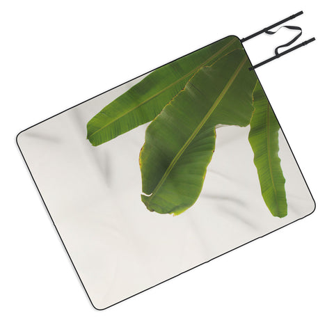 Catherine McDonald Tropical Banana Leaves Picnic Blanket
