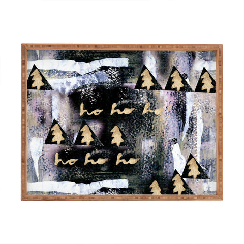 CayenaBlanca A White Christmas Rectangular Tray