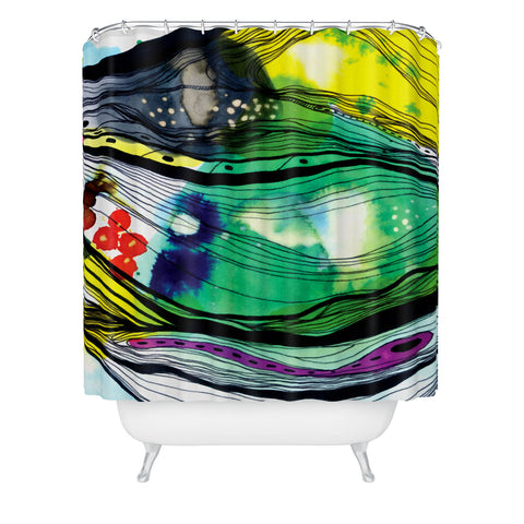 CayenaBlanca Abstract 4 Shower Curtain