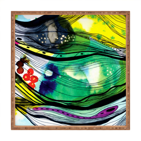 CayenaBlanca Abstract 4 Square Tray