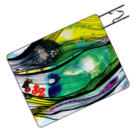 CayenaBlanca Abstract 4 Picnic Blanket