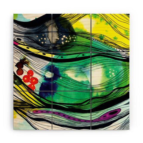 CayenaBlanca Abstract 4 Wood Wall Mural