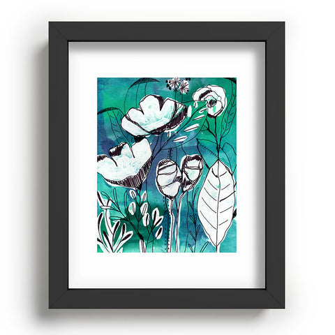 CayenaBlanca Abstract Garden Recessed Framing Rectangle