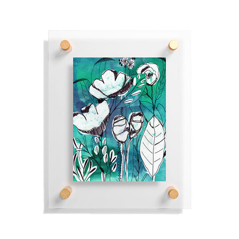 CayenaBlanca Abstract Garden Floating Acrylic Print