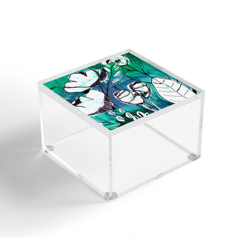 CayenaBlanca Abstract Garden Acrylic Box