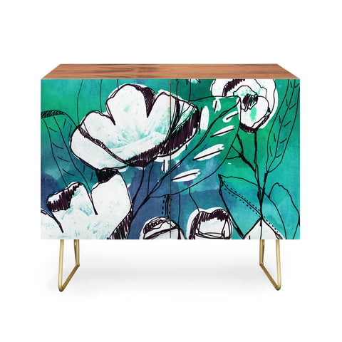 CayenaBlanca Abstract Garden Credenza