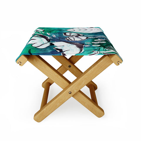 CayenaBlanca Abstract Garden Folding Stool