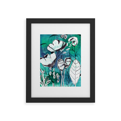 CayenaBlanca Abstract Garden Framed Art Print