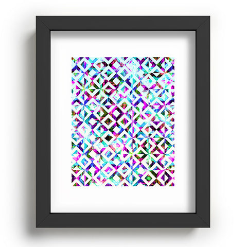 CayenaBlanca Artistic Tribal print Recessed Framing Rectangle