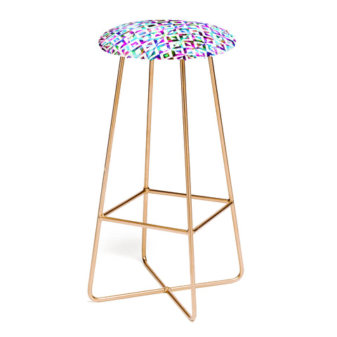 CayenaBlanca Artistic Tribal print Bar Stool