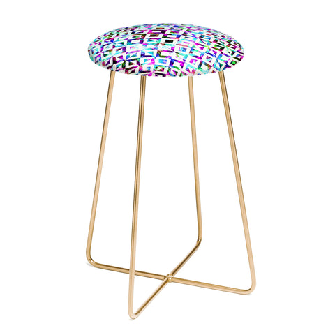 CayenaBlanca Artistic Tribal print Counter Stool