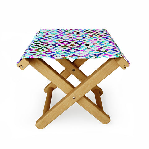 CayenaBlanca Artistic Tribal print Folding Stool